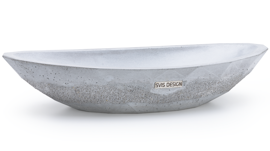 Umyvadlo 60 cm ORION DIAMOND SEDIMENT - světlá šedá, bez dekoru, lak mat