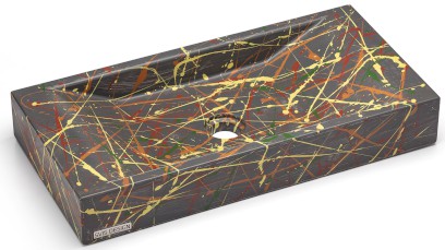 Umyvadlo 60 cm SIRIUS BASIC - PUNK, šedá, lak mat
