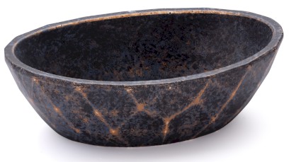 Box DIAMOND BASIC 001 - DARK STONE, modrá, okrová a černá, lak mat