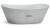 Umyvadlo 50 cm LIBRA SANDBLASTED - natural, bez dekoru, lak mat