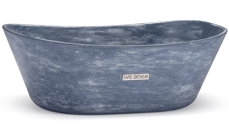 Umyvadlo 50 cm LIBRA BASIC - PATINA modrošedá, lak mat