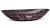 Umyvadlo 60 cm DIAMOND BASIC - BLACKSMITH, černá a červená, lak mat