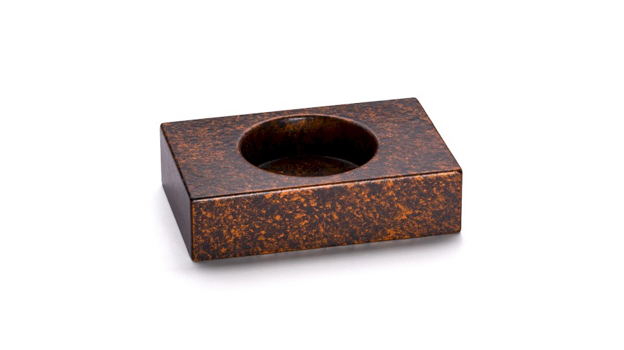 Svícen SIRIUS BASIC, výška 2,3 cm - SMOKED METAL, měděná a čermá, lak polomatný